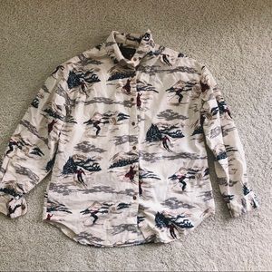 Eddie Bauer Fun Ski Button Down